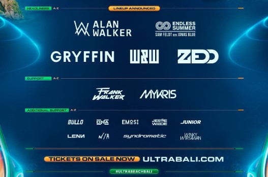 Ultra Music Festival Bali lineup