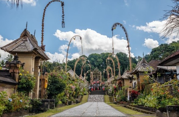 Penjor Galungan foto