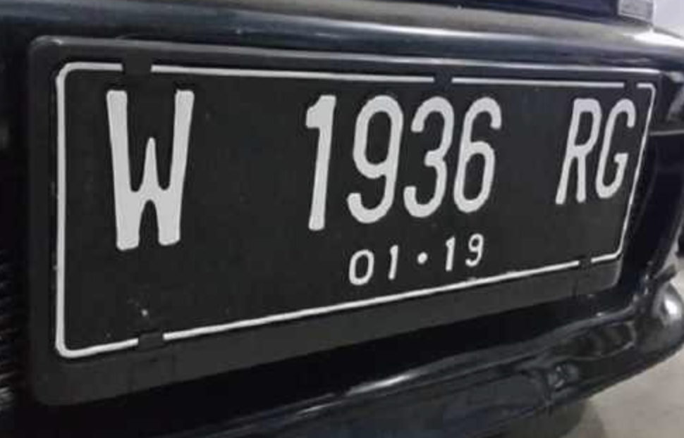 plat nomor w