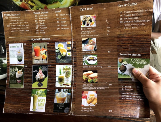 tukies coconut shop menu