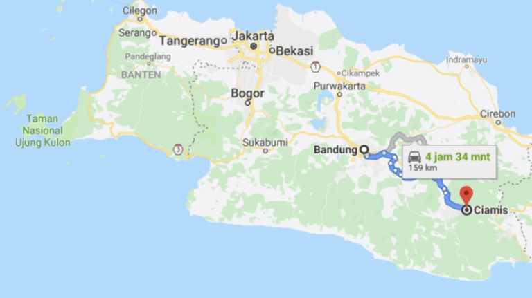 Jakarta bandung berapa kilo
