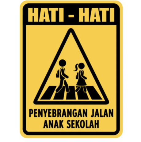 waspada anak anak menyebrang
