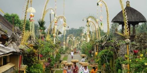 gambar Penjor Galungan