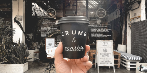 crumb and coaster menu