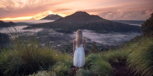 Pinggan Sunrise View Pohon Cinta