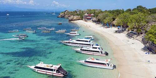 pantai mushroom bay nusa lembongan