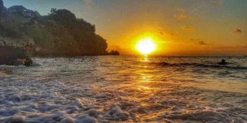 pantai nyang nyang sunset